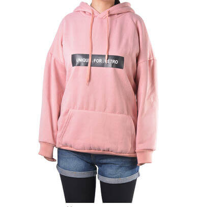 Sweatshirts Female Hoodie Pink & Gray Plus Size Sweatshirt Hoodies Women Long Sleeves Hoody For Women Thicken Hooded Sweatshirts