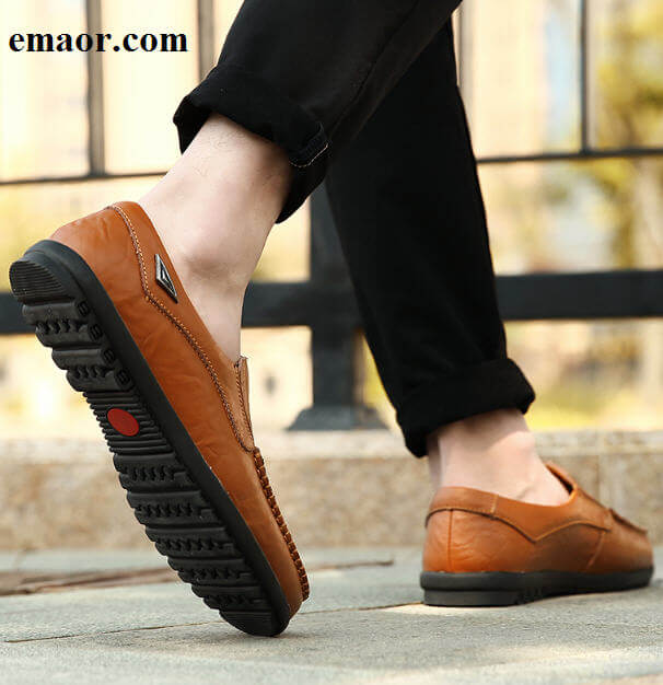 Mens Casual Shoes Genuine Leather Men Casual Shoes Luxury Brand Mens Loafers Moccasins Breathable Slip on Black Driving Shoes 