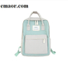 Women Canvas Backpacks New 2019 Hot Pure And Fresh Candy Color Waterproof School Bags for Teenagers Japan Girls Laptop Backpacks Patchwork Backpack 