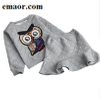 Girls Clothes Set New Fashion Spring Cotton Litter Girl Cute Clothing Suit For Girl Long Sleeve Embroidery Owl&ball Sweatshirt + Skirt
