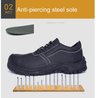 Safe Step Sneakers Waterproof Anti-Smashing Puncture-Proof Anti-Slip Work Shoes Safe work Sneakers