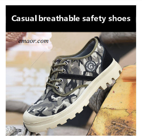 Safe Step Men's Shoes Safe Camo Spring Mesh Breathable Casual Shoe Work ...