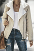  Free Country Fold Over Collar Zipper Plain Jacket Women's Winter Outerwear Sale