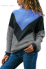 Outerwear Best Factory Chevron Accent Blue Grey Sweater School Uniform Outerwear