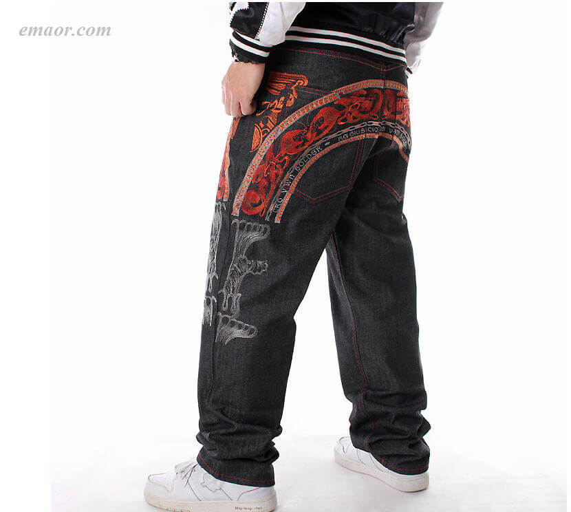 Best Straight HIPHOP Jeans in Primary Colors Men's Style Relaxed Fit Jeans