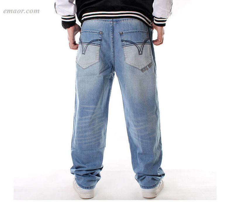 Best Jeans for MenHIPHOP Denim Pants Men HIPHOP Hip-hop Clothing Wide ...