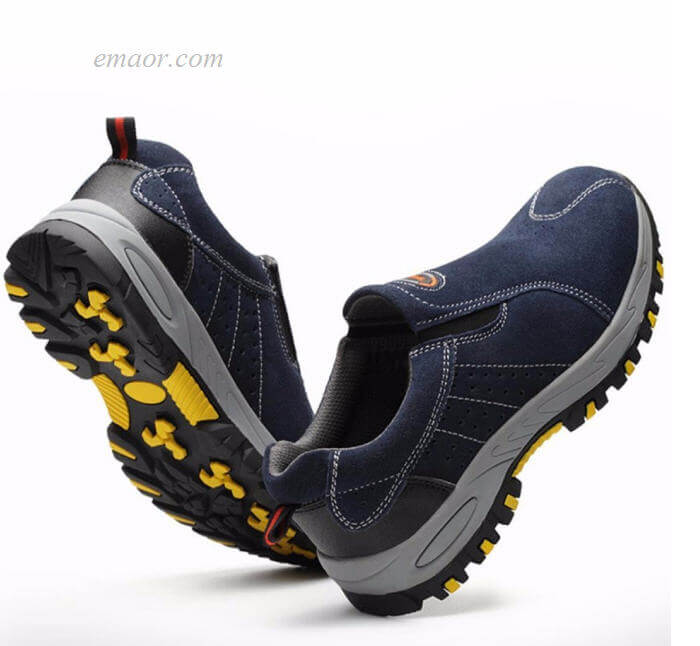 Safety Boat Shoes Fashion Summer Breathable Slip On Casual Boots Men's Labor Insurance Puncture Proof Shoe Ventilated Safety Shoes