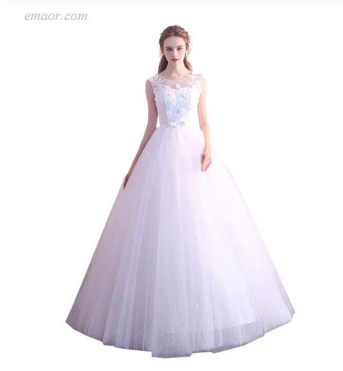  Formal Dresses for Weddings Bride Married Princess Simple Wedding Dresses for Women