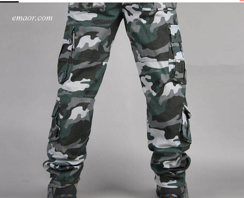 Cheap Camouflage Pants Men's Casual Camo Cargo Trousers Pants on Sale