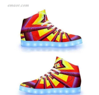 Lighted Tennis Shoes Aliume Fractal-APP Controlled High Top LED Shoes Walmart Led Shoes 