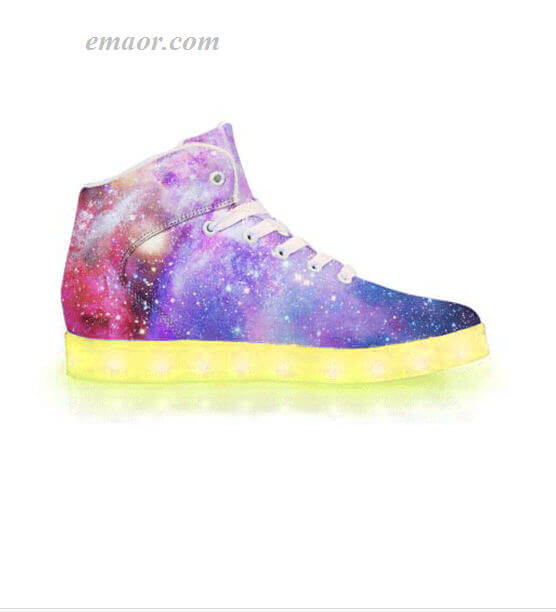 Best Led Light Shoes Intergalactic-APP Controlled High Top LED Shoes Amazon