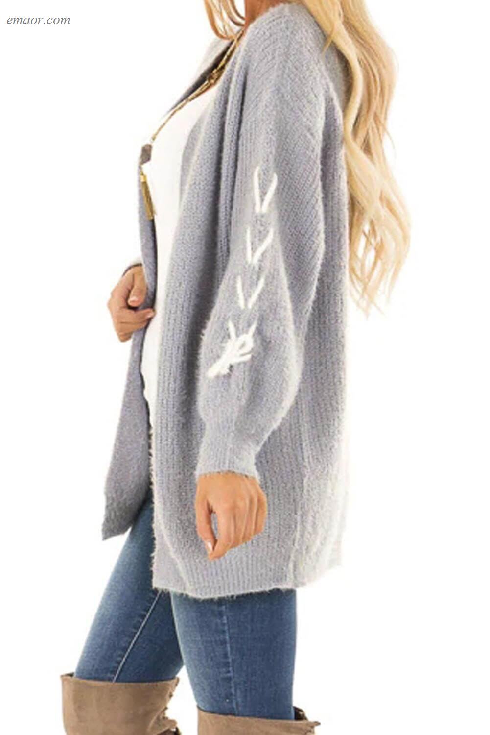 Outerwear Warm Outerwear on Sale Cardigan with Stitch Detail Outerwear