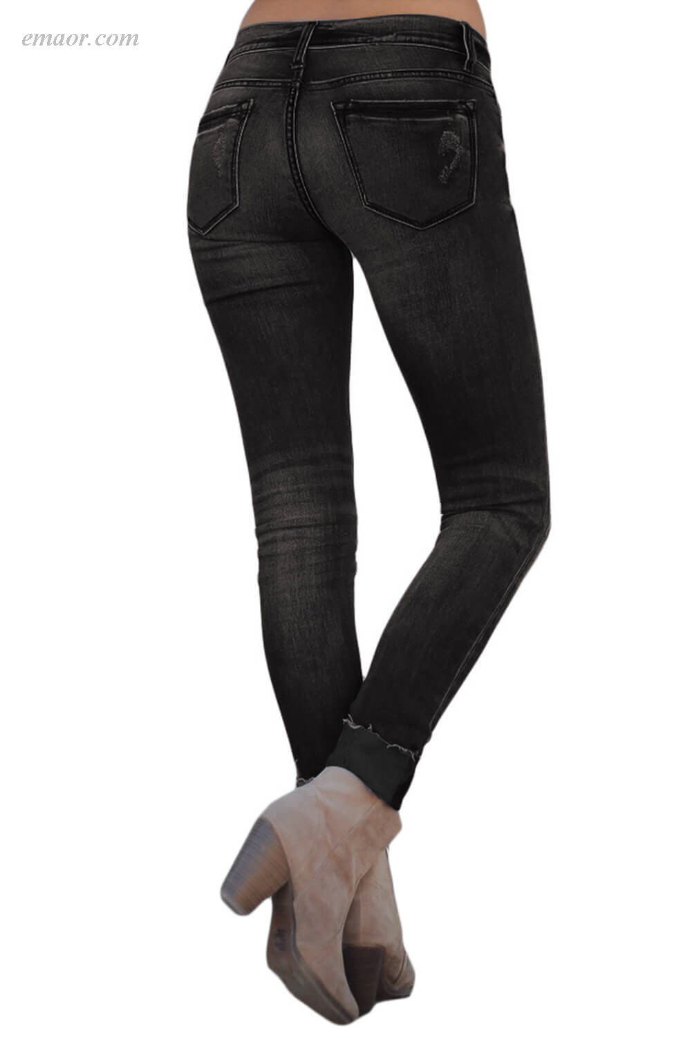 Fashion Skinny Bootcut Women's Ripped Skinny Stretch Jeans Best Jeans on Sale