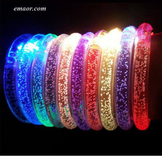 LED Flashing Bracelet Light Up Bar Chiristmas Luminous Bracelet Flash Bracelet on Sale