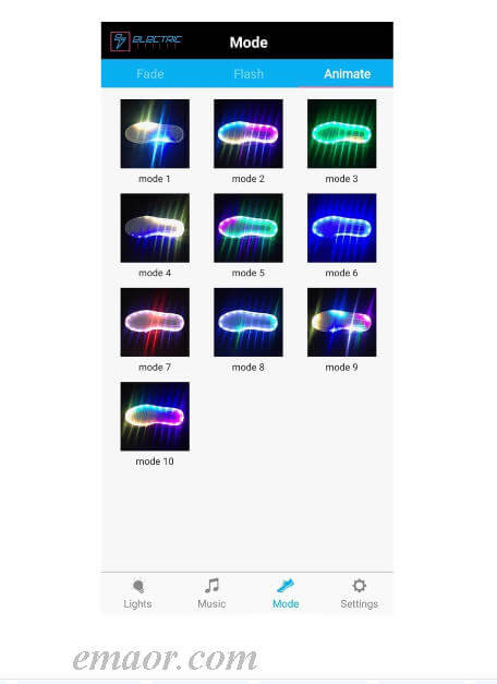 Led Fashion Shoes Lightyear-APP Controlled HighTop LED Shoes Electric Light Sneakers Shoes