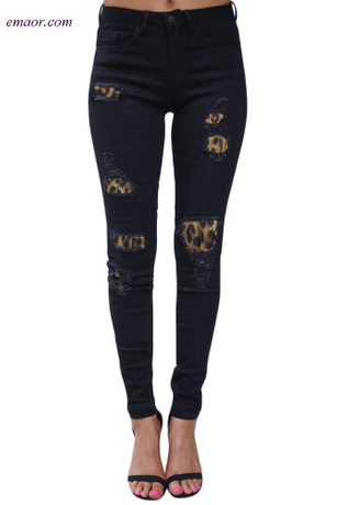  Destroyed Skinny Jeans Women's Stretch Jeans on Sale 