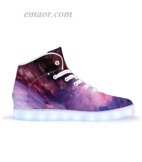 Best Light Up Shoes Nebule-APP Controlled High Top LED Shoes Original Light Up Gym Shoes