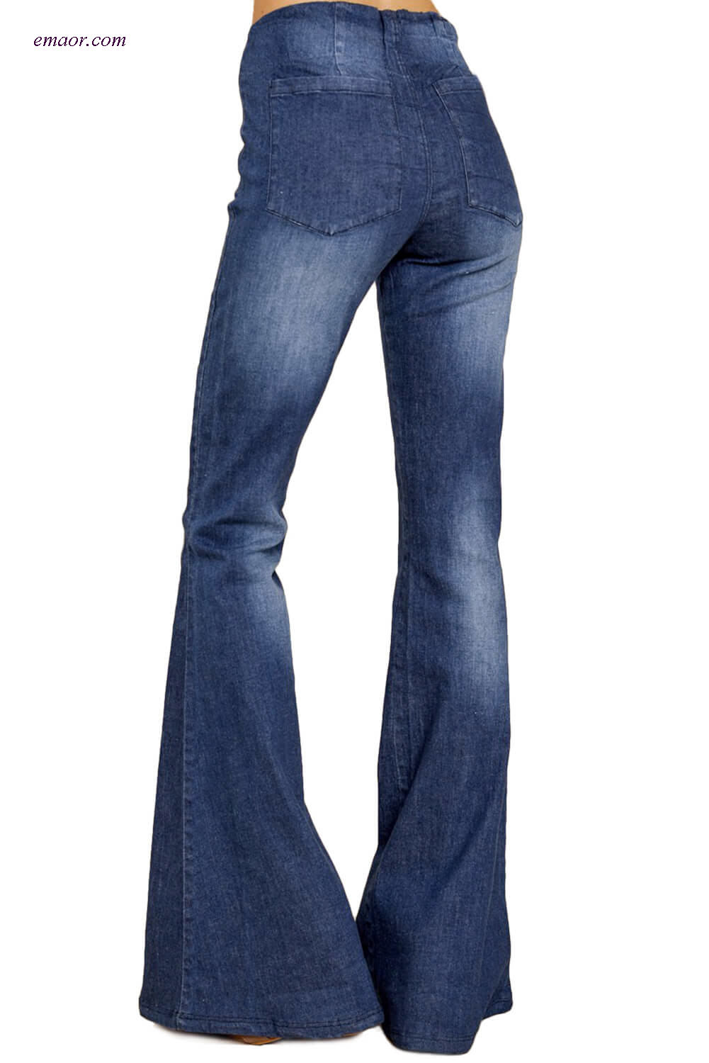 Wholesale Best Bring On The Peace Dark Denim Flare Jeans