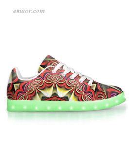 Best Light Up Shoes Rising Sun-App Controlled Low Top LED Shoes Led Light Up Sneakers