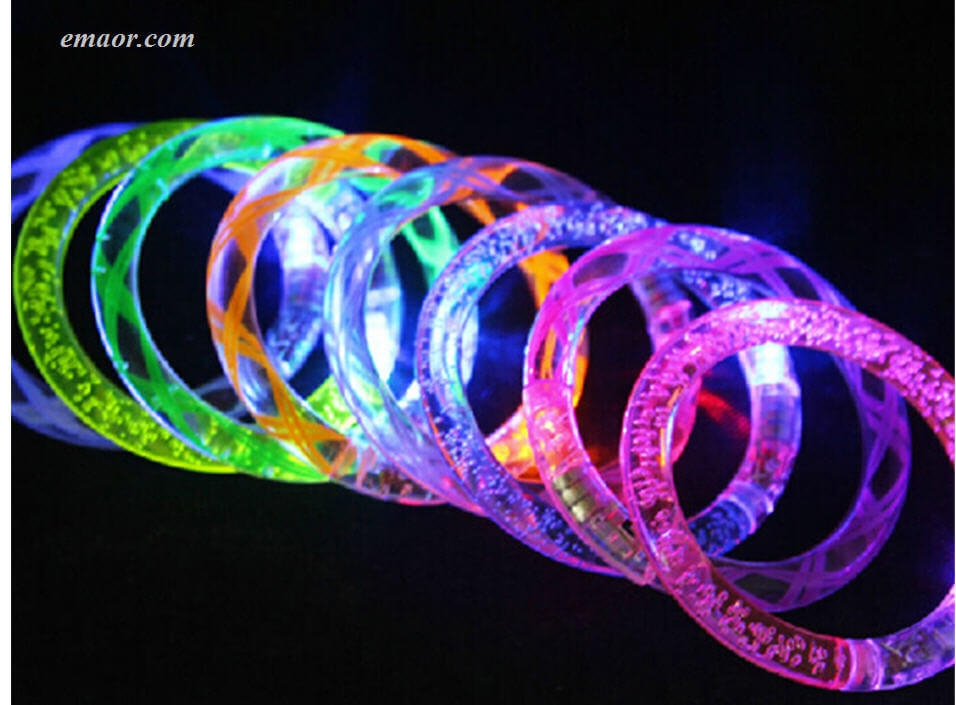 LED Flashing Bracelet Light Up Bar Chiristmas Luminous Bracelet Flash Bracelet on Sale