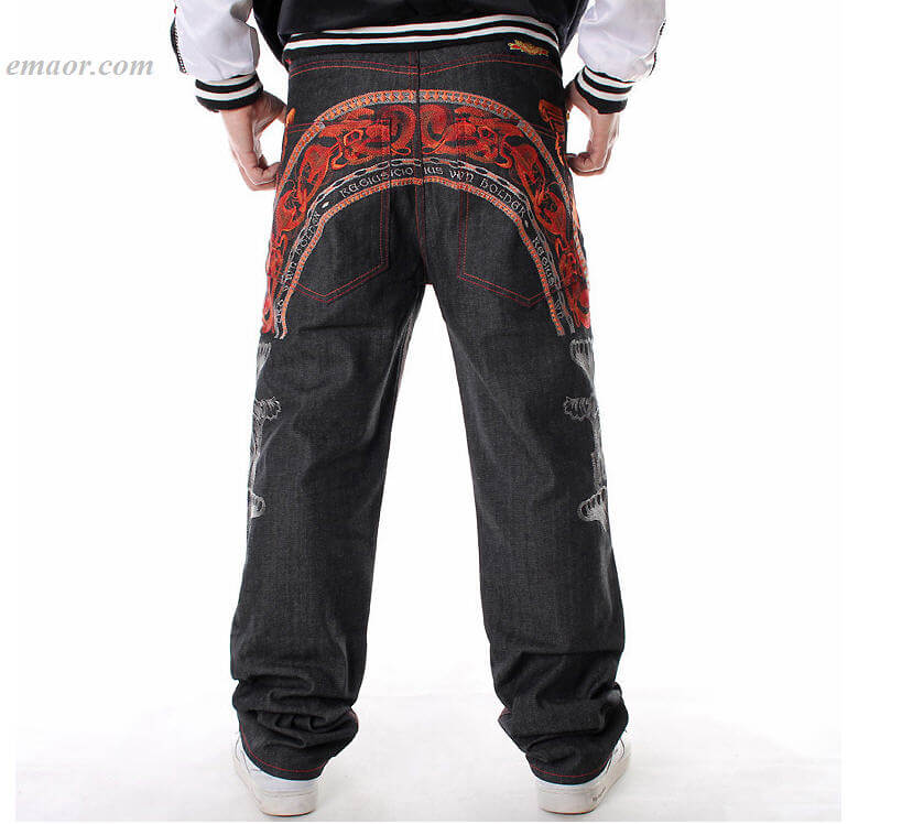 Best Straight HIPHOP Jeans in Primary Colors Men's Style Relaxed Fit Jeans